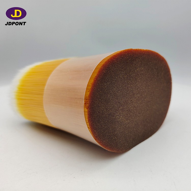 Nylon yelllow color physical tapered brush fialment for paint brush