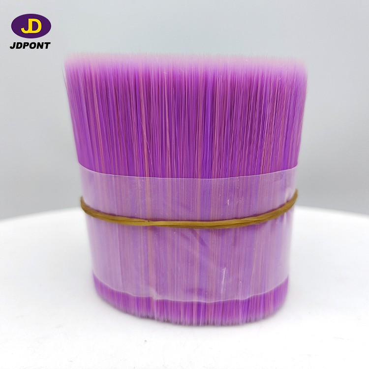 THREE COLOR MIXING FIALMENT (PINK AND PURPLE AND YELLOW) hair brush synthetic filament