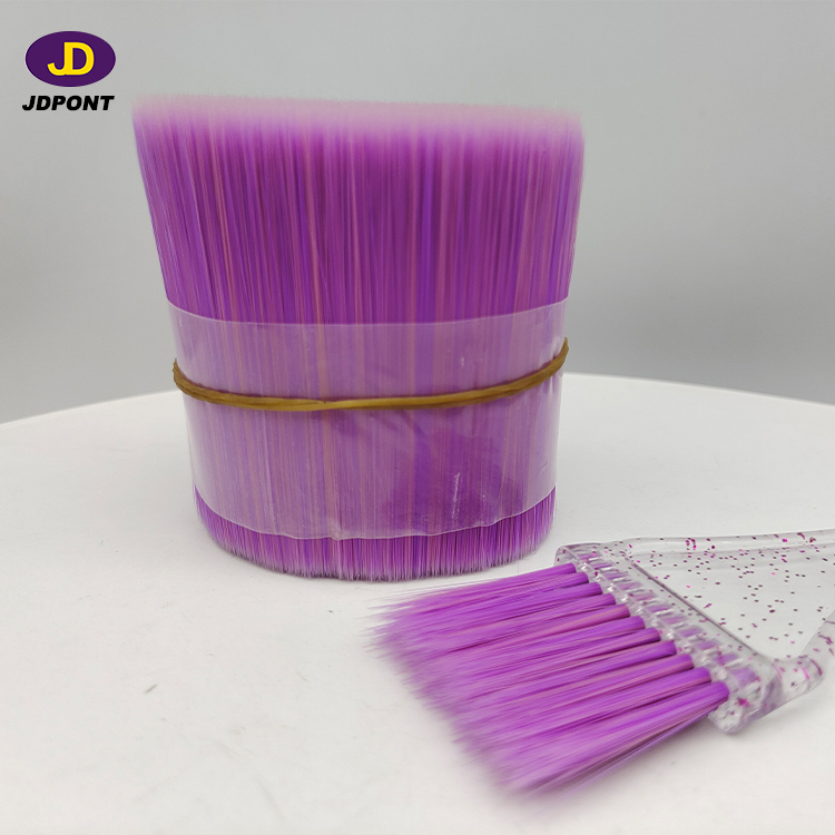 THREE COLOR MIXING FIALMENT (PINK AND PURPLE AND YELLOW) hair brush synthetic filament