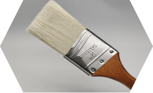 Angled brush