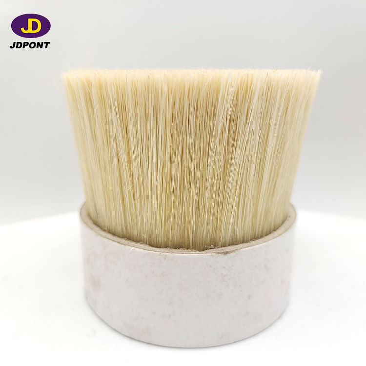 NATURAL WHITE BOILED BRISTLE, BLEACHED COLOR, 90 TOPS